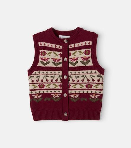 Chaleco Meriam de jacquard de lana - Bonpoint - Modalova