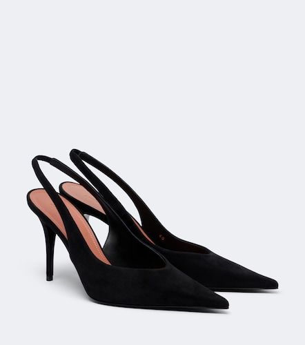 Anok suede slingback pumps - Amina Muaddi - Modalova