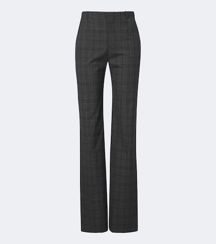 Gucci Checked wool straight pants - Gucci - Modalova