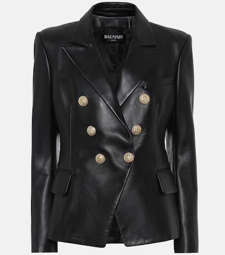 Balmain Leather blazer - Balmain - Modalova