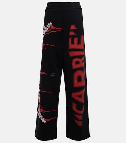 Printed cotton jersey sweatpants - JW Anderson - Modalova