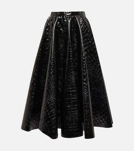 Alaïa Falda midi efecto cocodrilo - Alaia - Modalova