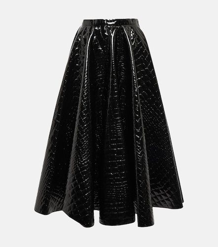Alaia Croc-effect midi skirt - Alaia - Modalova