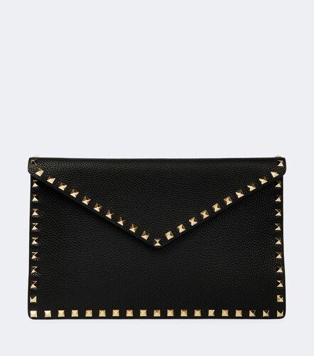 Clutch Rockstud de piel - Valentino Garavani - Modalova
