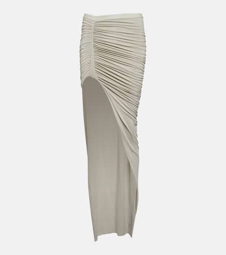 Rick Owens Ruched jersey maxi skirt - Rick Owens - Modalova