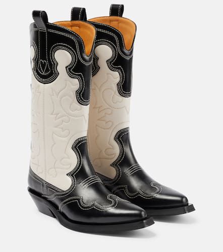 Ganni Westernstiefel aus Leder - Ganni - Modalova