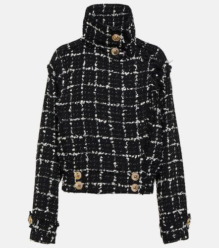 Balmain Bomber in tweed con glitter - Balmain - Modalova