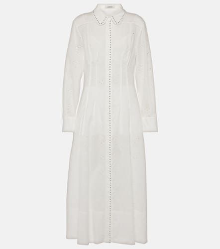 Embroidered Ease cotton shirt dress - Dorothee Schumacher - Modalova