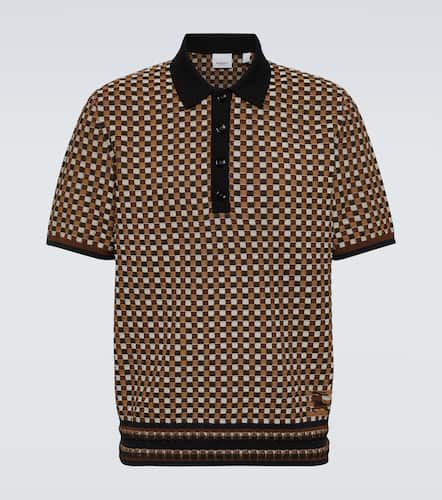 Burberry Checked knit polo sweater - Burberry - Modalova