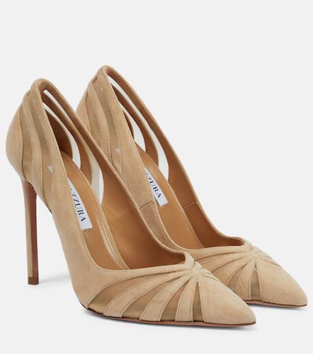 Pumps The Spy 105 in suede e mesh - Aquazzura - Modalova