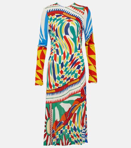 Carretto printed organzine midi dress - Dolce&Gabbana - Modalova