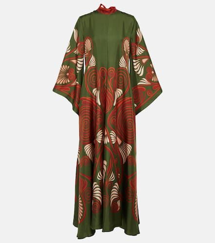 Magnifico printed silk twill maxi dress - La DoubleJ - Modalova