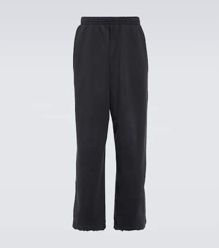 Baggy cotton fleece sweatpants - Balenciaga - Modalova