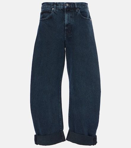 Frame High-Rise Barrel Jeans Bubble - Frame - Modalova