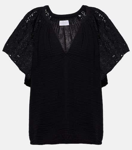 Velvet Tish embroidered cotton top - Velvet - Modalova