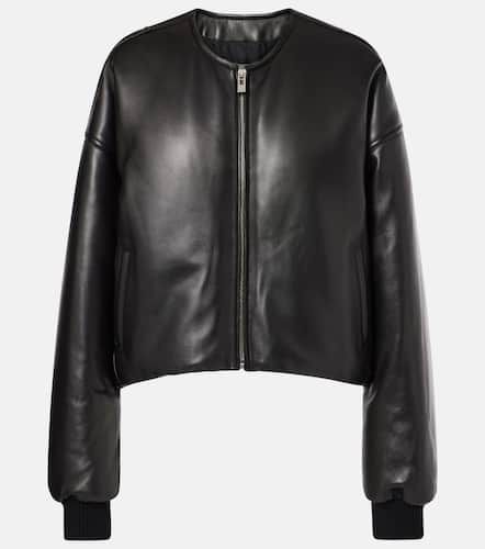 AlaÃ¯a Leather bomber jacket - Alaia - Modalova