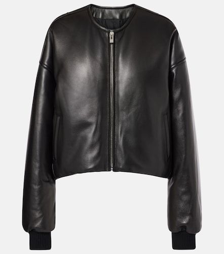 Alaia Leather bomber jacket - Alaia - Modalova
