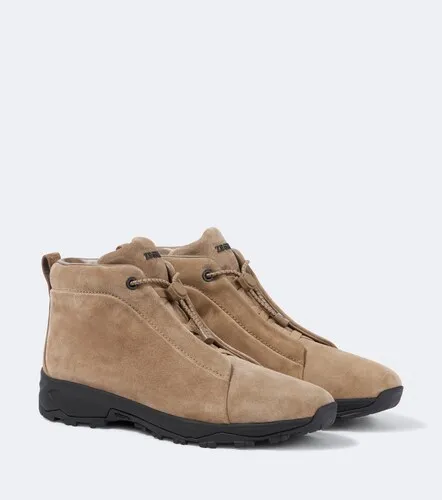 Sneakers Triple Stitch in suede - Zegna - Modalova