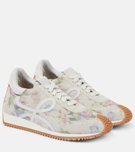 Flow Runner floral brushed suede sneakers - Loewe - Modalova