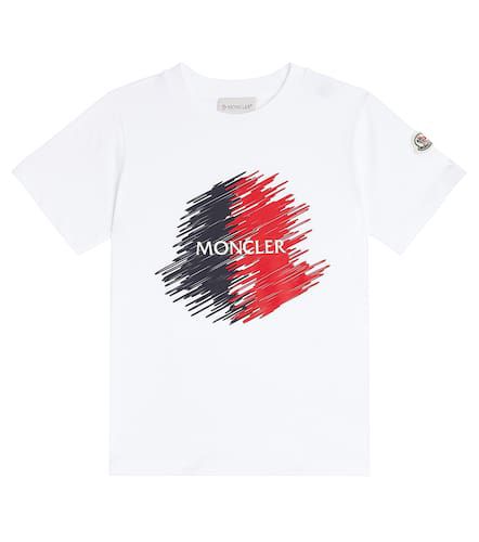 Printed cotton jersey T-shirt - Moncler Enfant - Modalova