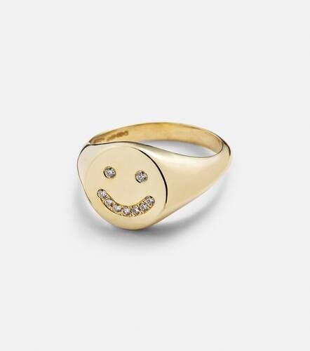 Smiley 14kt ring with diamonds - Roxanne First - Modalova