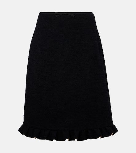 Ruffled wool-blend miniskirt - Valentino Garavani - Modalova
