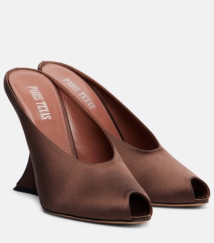 Mules con cuña Nina 105 de satén - Paris Texas - Modalova