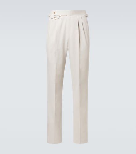 Pantalones rectos de algodón y cachemir - Dunhill - Modalova