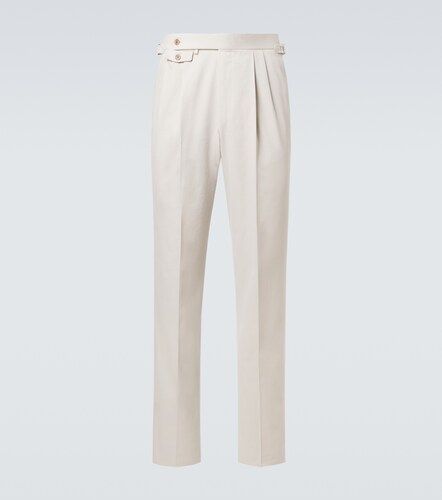 Pantaloni regular in cotone e cashmere - Dunhill - Modalova