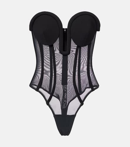 Mesh corset bodysuit - Jean Paul Gaultier - Modalova