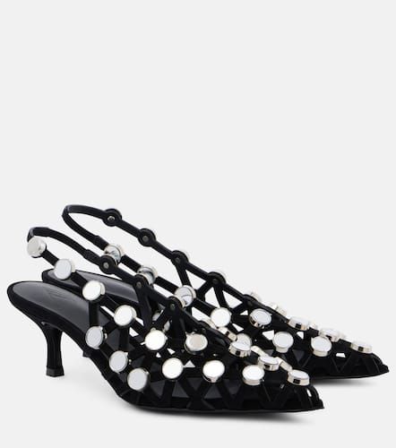 Embellished leather mules - The Attico - Modalova