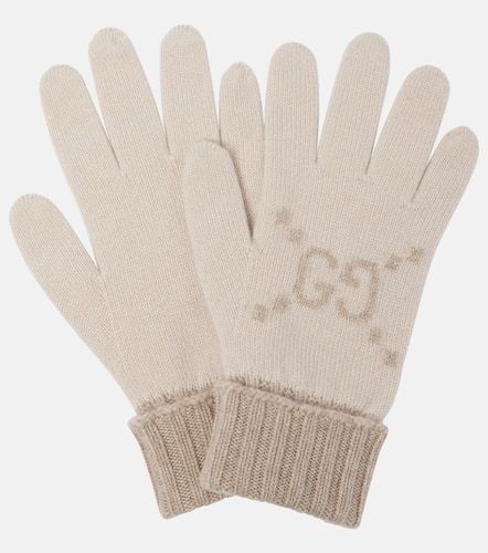 Guantes de cachemir con GG en jacquard - Gucci - Modalova