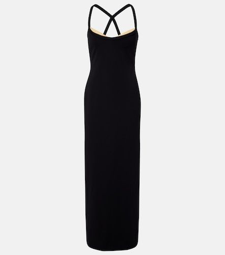 Abito lungo bustier in jersey - Versace - Modalova
