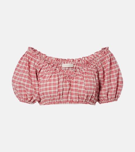 Murcia checked cotton crop top - Faithfull - Modalova