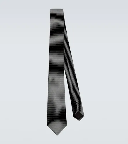 Corbata de seda a rayas - Giorgio Armani - Modalova