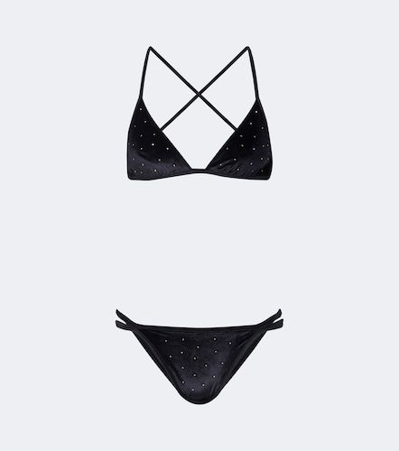 Balmain Verzierter Bikini aus Samt - Balmain - Modalova