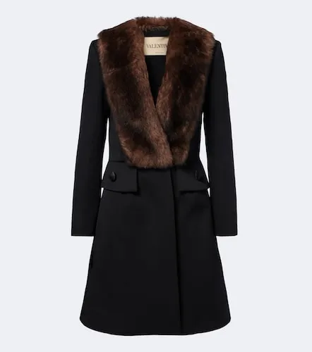 Valentino Mantel aus Schurwolle - Valentino - Modalova