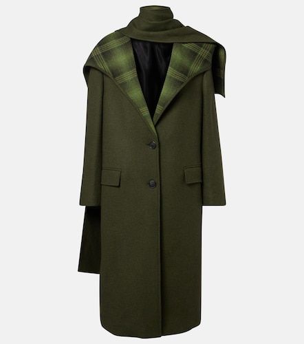 Cappotto in misto lana con sciarpa - The Attico - Modalova