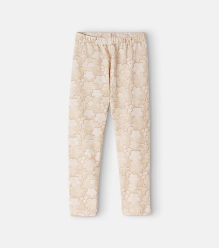 Leggings en mezcla de algodón florales - Monnalisa - Modalova
