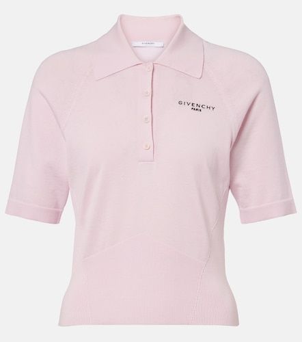 Polo en mezcla de algodón y seda - Givenchy - Modalova