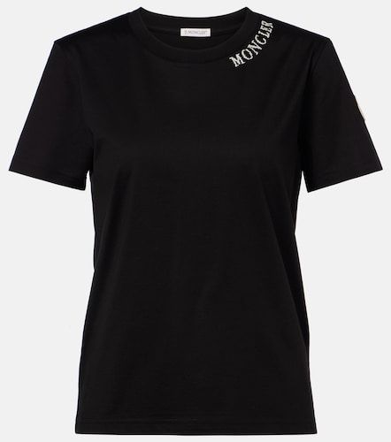 Camiseta de jersey de algodón con logo - Moncler - Modalova