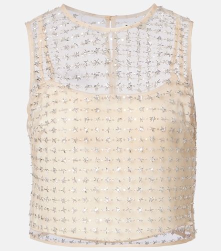 Staud Seraphina sequined tulle top - Staud - Modalova