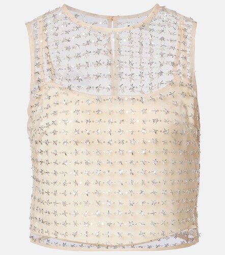 Staud Seraphina sequined tulle top - Staud - Modalova
