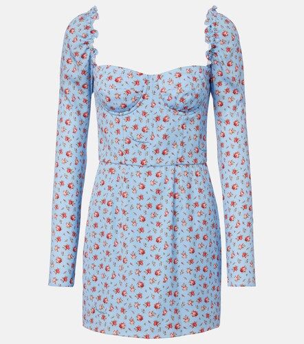 Floral silk-blend minidress - Dolce&Gabbana - Modalova