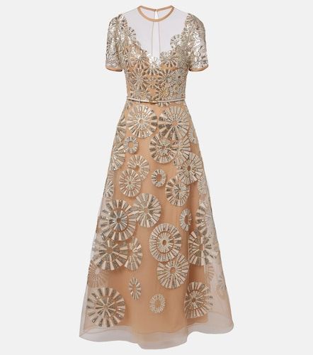 Abito lungo con paillettes - Elie Saab - Modalova
