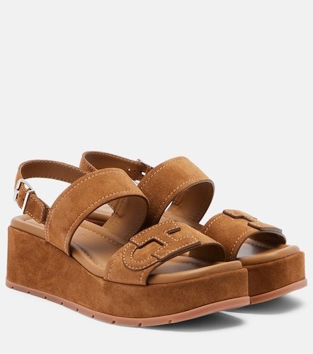 Hogan H703 suede platform sandals - Hogan - Modalova
