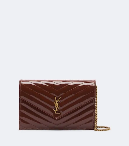 Cassandre matelasse leather wallet on chain - Saint Laurent - Modalova