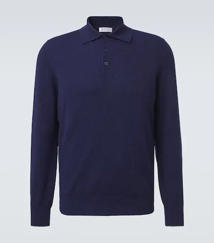 Pullover polo in cashmere - Brunello Cucinelli - Modalova