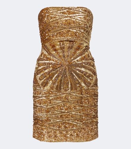 Là Fuori Vestido bustier de seda con lentejuelas - La Fuori - Modalova
