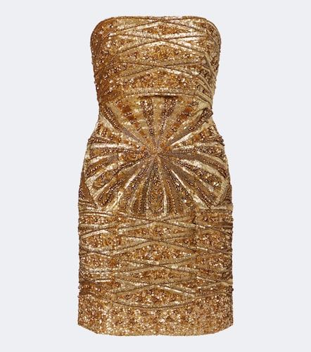 Là Fuori Vestido bustier de seda con lentejuelas - La Fuori - Modalova